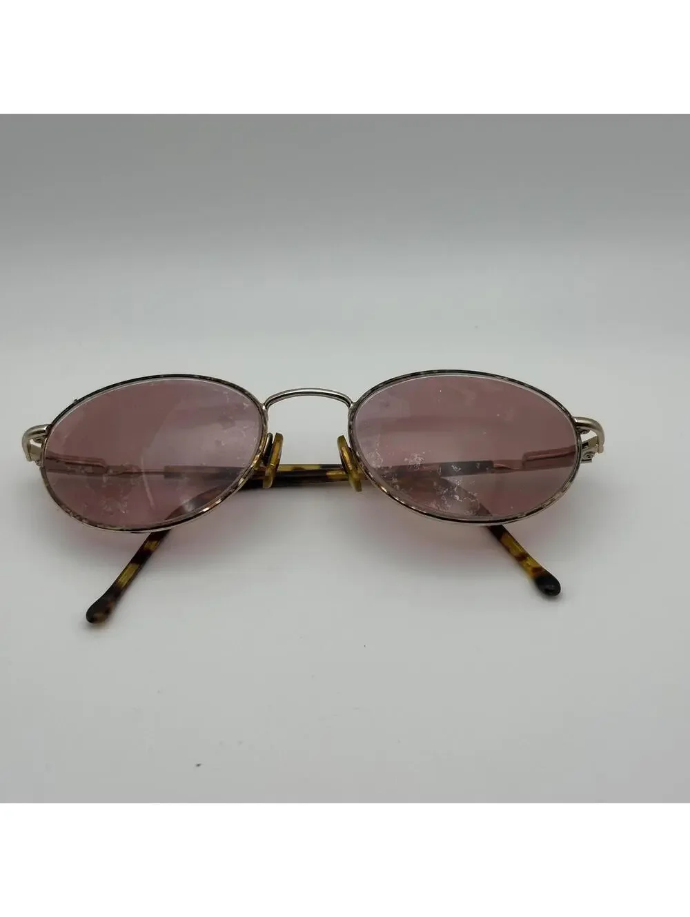 Vintage Guess Oval Prescription Sunglasses Frames Tortoiseshell Arms